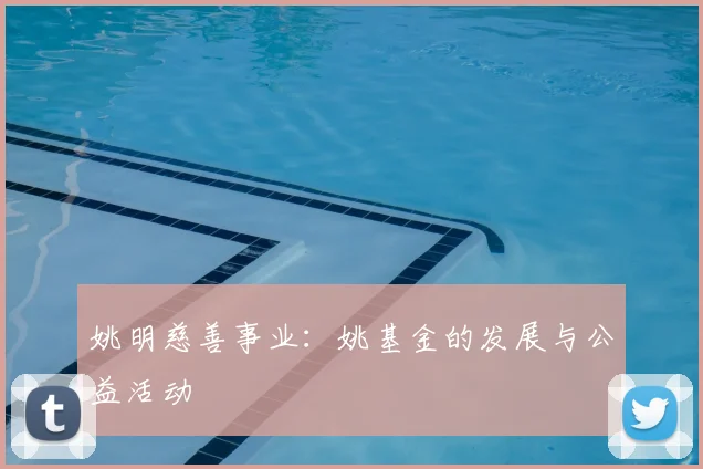 姚明慈善事业：姚基金的发展与公益活动